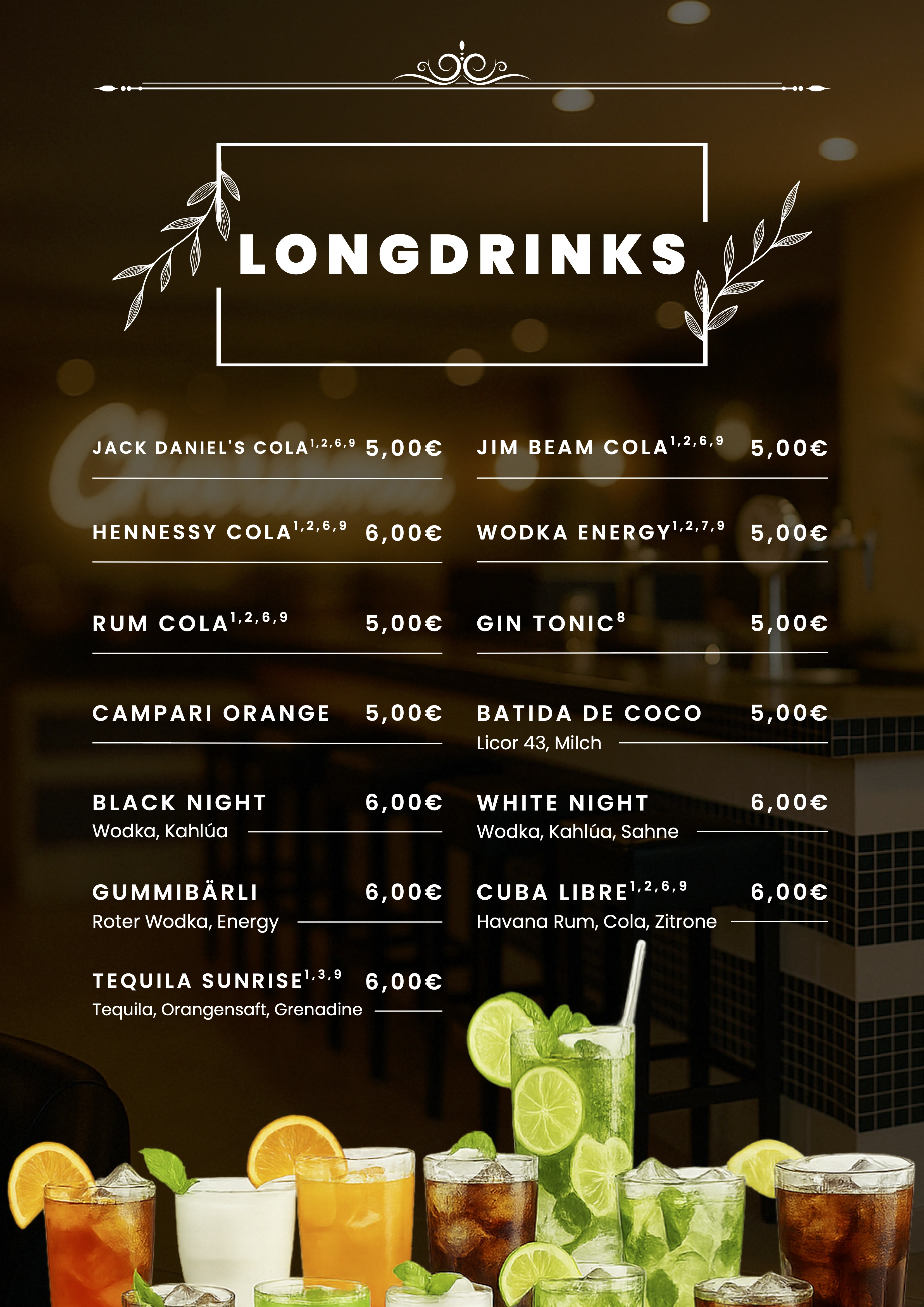 Getränkekarte Seite 7